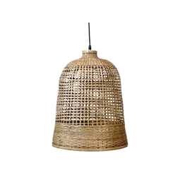 Taklampa bambu flätad
